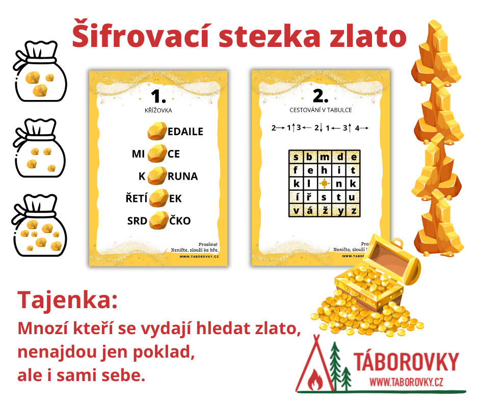 Šifrovací stezka zlato